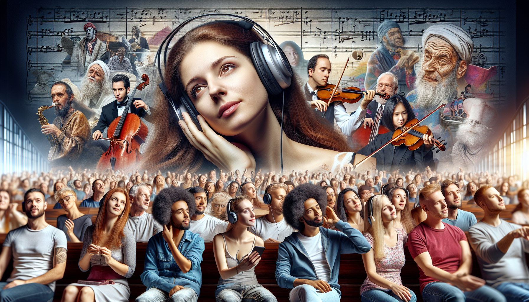 people listening to classical music